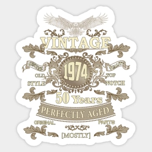 Timeless Treasures- Vintage Ornaments as a Thoughtful 50th Birthday Gift for Him Sticker